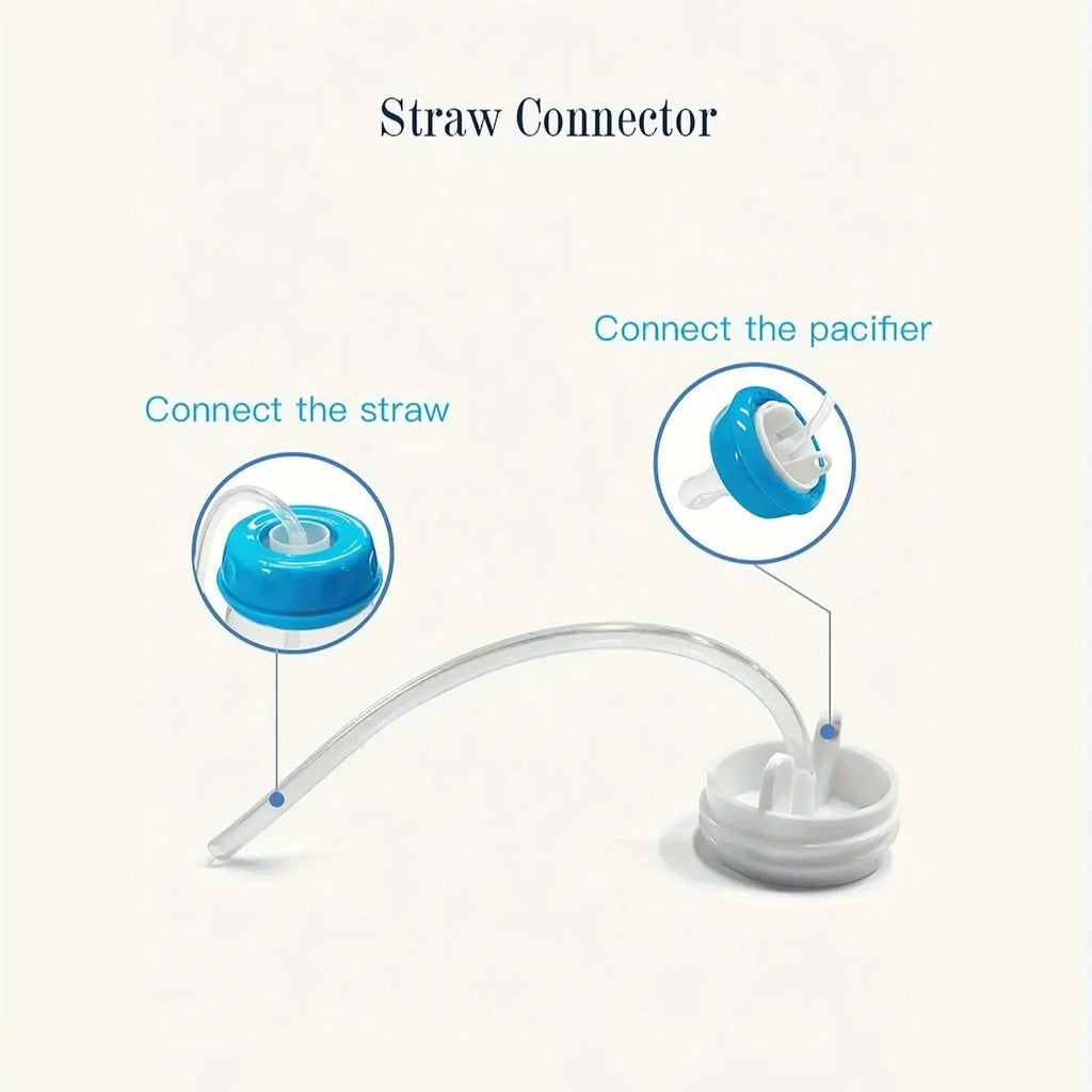 150Ml Baby Bottle, 1 Box Hands Free anti Colic BPA Free Baby Feeding Bottle with Straws and Silicone Pacifier, Cute Baby Bottle for Breastfeeding, Newborn Baby Essentials Accessories