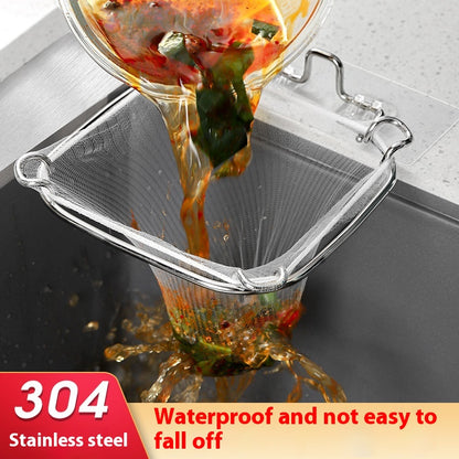 Stainless Steel Sink Garbage Filter Draining Kitchen Rack