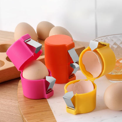 Egg Shell Opener for Hard Boiled Eggs Egg Peeler Tool Handheld Egg Topper Cutter Tool Easy Egg Cracker Tool Egg Slicer for Raw and Hard Boiled Eggs Kitchen Gadgets for Cooking and Baking