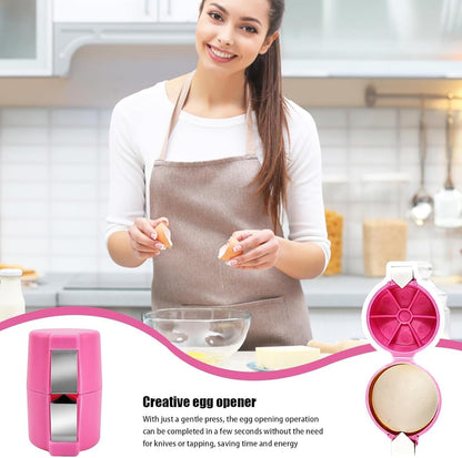 Egg Shell Opener for Hard Boiled Eggs Egg Peeler Tool Handheld Egg Topper Cutter Tool Easy Egg Cracker Tool Egg Slicer for Raw and Hard Boiled Eggs Kitchen Gadgets for Cooking and Baking